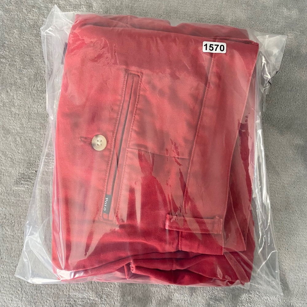 Polo Ralph Lauren Shorts Men 30 Red Chino Cotton Twill Preppy Classic Flat Front - Picture 9 of 9